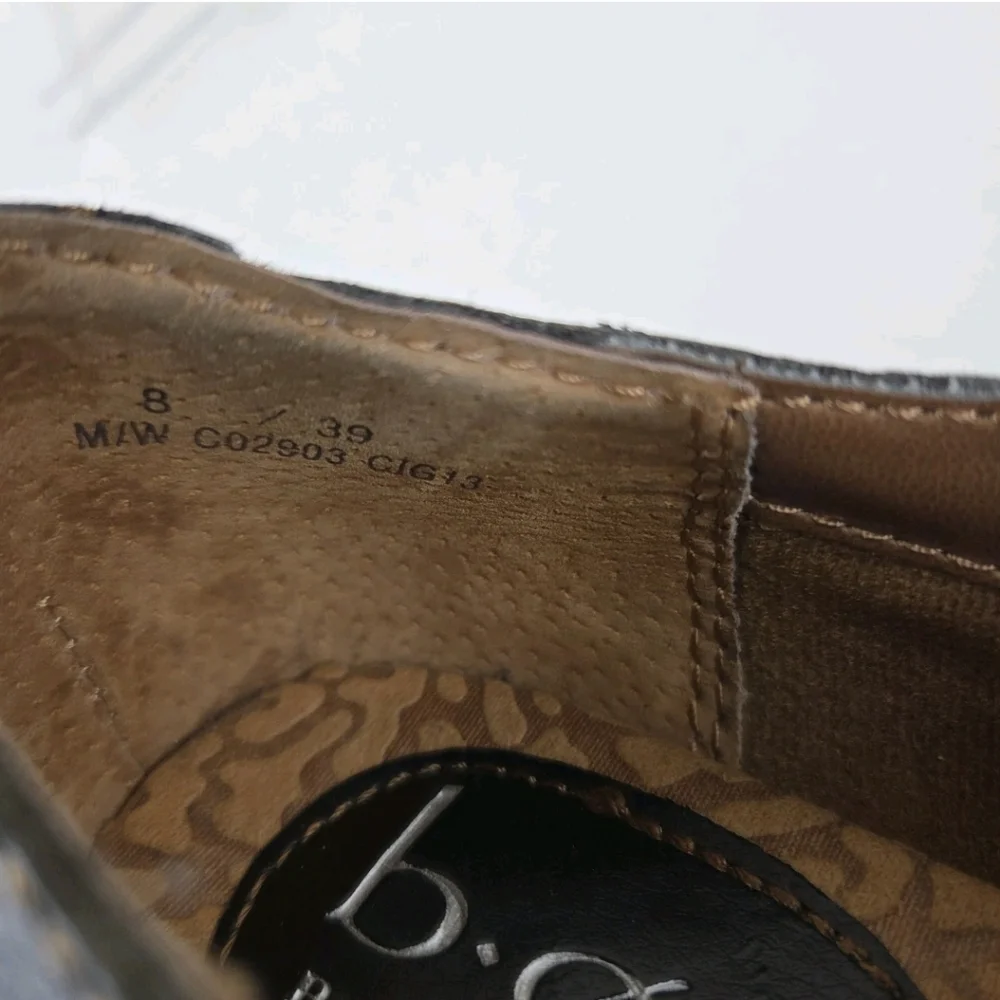 B.O.C.‎ Sorla Block Heel Black Pebble Leather Slip On Stretch Ankle Booties 8 - Picture 10 of 10